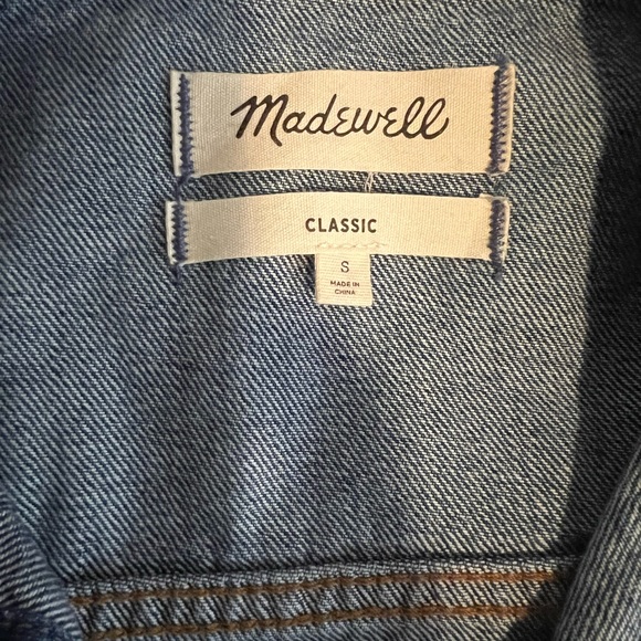Madewell Classic Jean Jacket Womens Medium Denim Blue Layering - Picture 3 of 5